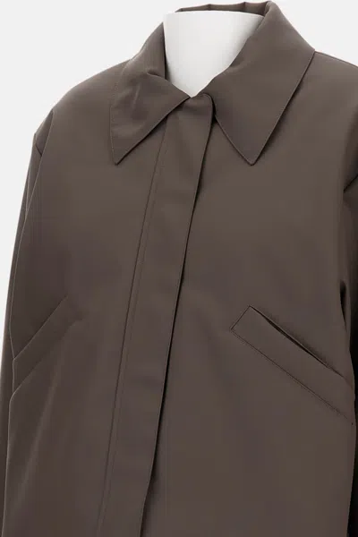 Kassl Editions Bomber Short Rubber In Gray