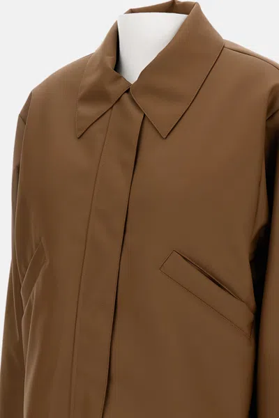 Kassl Editions Drawstring-waist Jacket In Brown