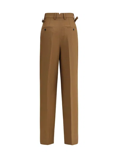 Ami Alexandre Mattiussi Wool Pants In Brown
