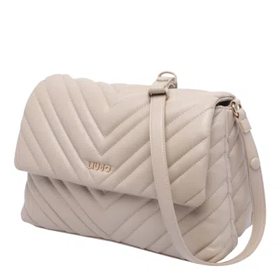 Liu •jo Versatile Crossbody Bag Adjustable Strap In Neutral