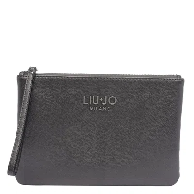 Liu •jo Logo Pochette In Gray