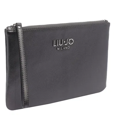 Liu •jo Logo Pochette In Gray