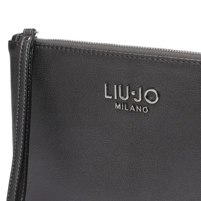 Liu •jo Logo Pochette In Gray