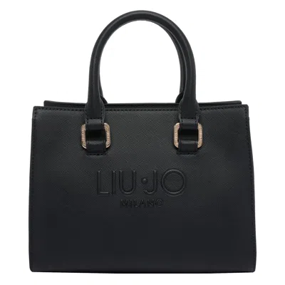 Liu •jo Versatile Tote Bag Detachable Strap In Black