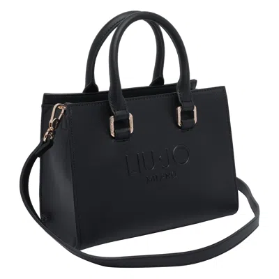 Liu •jo Versatile Tote Bag Detachable Strap In Black