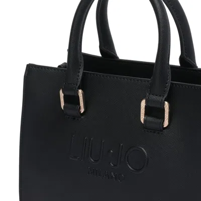 Liu •jo Versatile Tote Bag Detachable Strap In Black