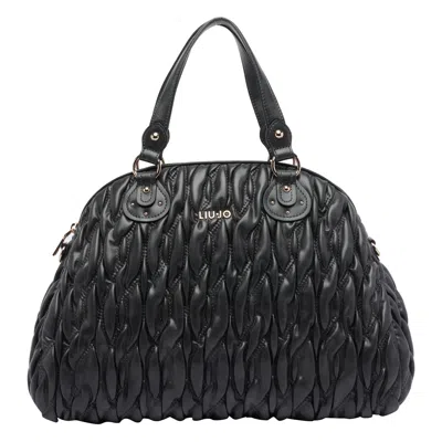 Liu •jo Medium Handbag With Two Handles And Strap In Black
