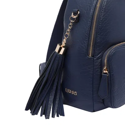 Liu •jo Versatile Backpack Featuring Multiple Elements In Blue