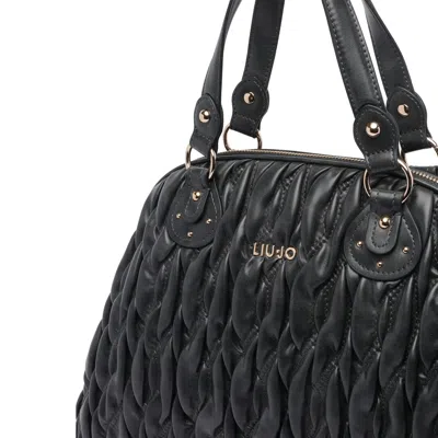 Liu •jo Medium Handbag With Two Handles And Strap In Black