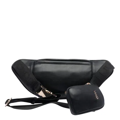 Liu •jo Versatile Belt Bag Featuring Zipped Pockets In Black