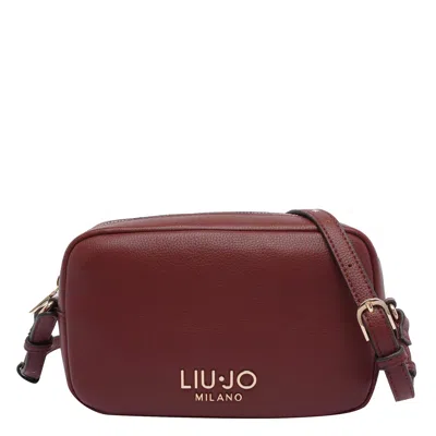 Liu •jo Small Logo Camera Bag With Adjustable Strap In Red