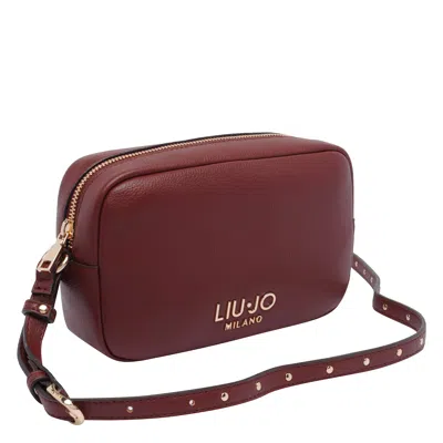 Liu •jo Small Logo Camera Bag With Adjustable Strap In Red