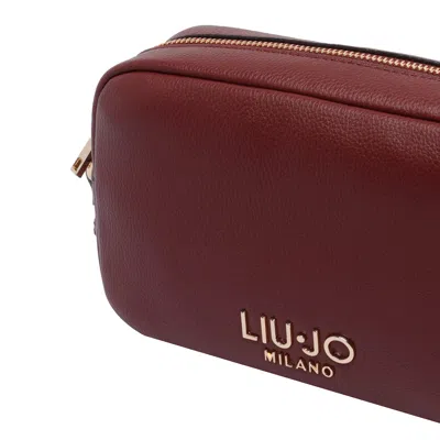 Liu •jo Small Logo Camera Bag With Adjustable Strap In Red