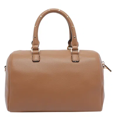 Liu •jo Versatile Cross-body Satchel Featuring Studded Accents In Sand