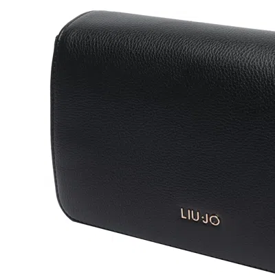 Liu •jo Rectangular Crossbody Bag Chain Strap In Black
