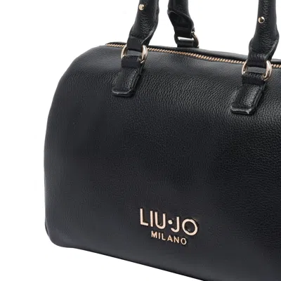 Liu •jo Cross-body Satchel Studded Handles In Black