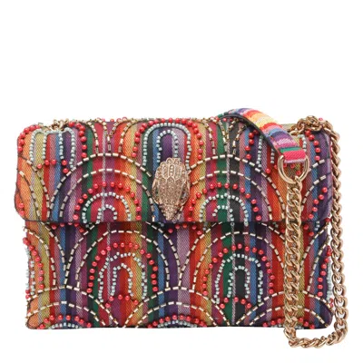 Kurt Geiger Medium Soft Kensington Rainbow Shoulder Bag In Multi