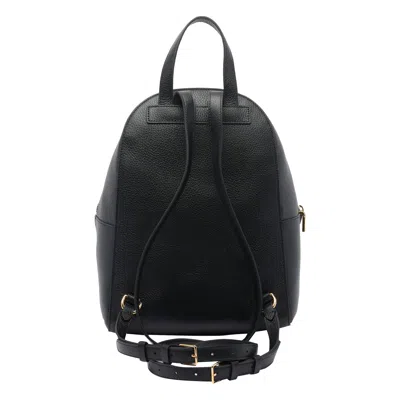 Coccinelle Minimalist Zip-closure Backpack With External Pocket In Black