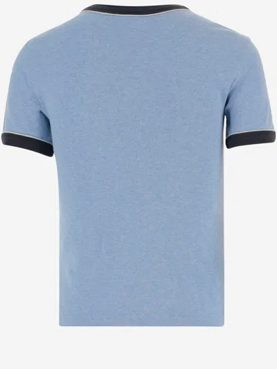 Chloé Chloè Logo Cotton T Shirt In Blue