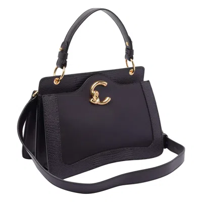 Coccinelle C-me Bimateri Crossbody Bag In Black