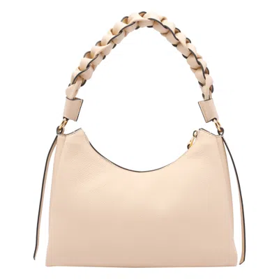 Coccinelle Small Boheme Shoulder Bag In White