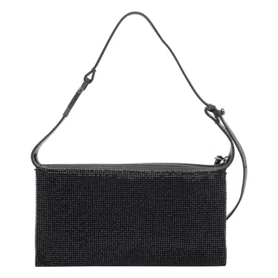 Benedetta Bruzziches Embellished Rectangular Shoulder Bag In Black