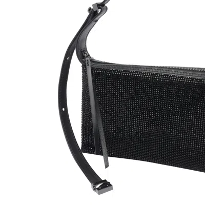 Benedetta Bruzziches Embellished Rectangular Shoulder Bag In Black