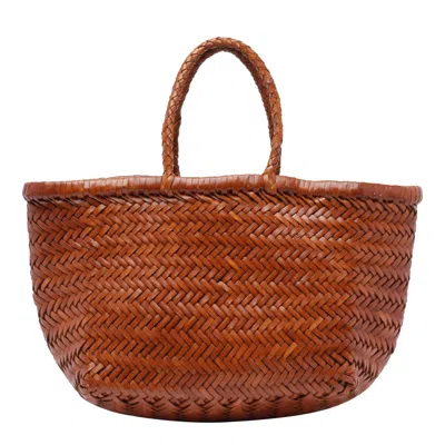 Dragon Diffusion Mini Triple Jump Handbag In Brown