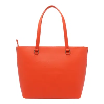 Liu •jo Logo-embossed Tote Bag In Orange