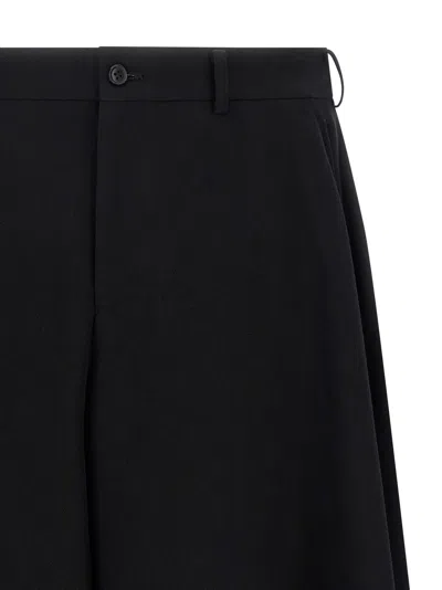 Comme Des Garçons Homme Deux Extra Loose Leg Bermuda Shorts In Black
