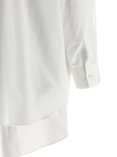 Comme Des Garçons Cotton Broadcloth Button-up Shirt In White