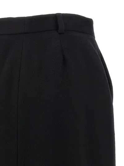 Brioni Violante Slit Detailed Midi Skirt In Black