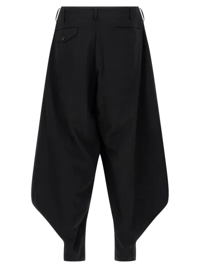 Comme Des Garçons Homme Deux Wool Balloon Wide-leg Trousers In Black
