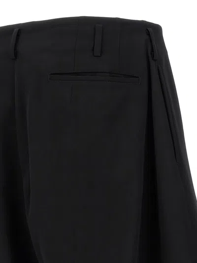 Comme Des Garçons Homme Deux Wool Balloon Wide-leg Trousers In Black