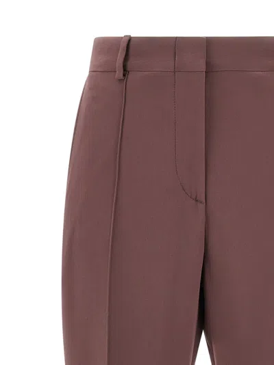 Brioni Pleat Detailed Tailored Pants In Brown