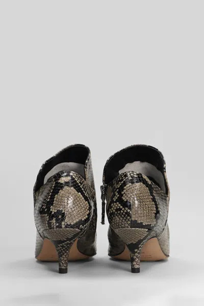 The Seller High Heels Ankle Boots In Python Print Leather In Multi