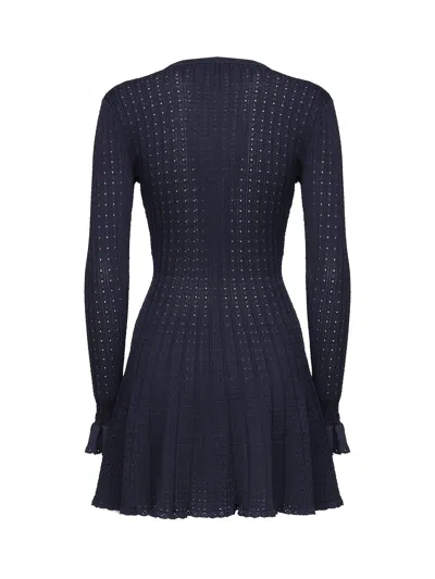 Self-portrait Mini Dress Self-portrit In Blue