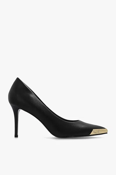 Versace Jeans Couture Black Scarlett Heels In Black