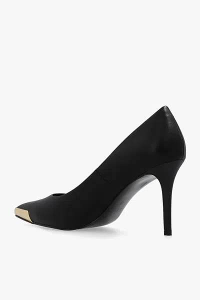 Versace Jeans Couture Black Scarlett Heels In Black