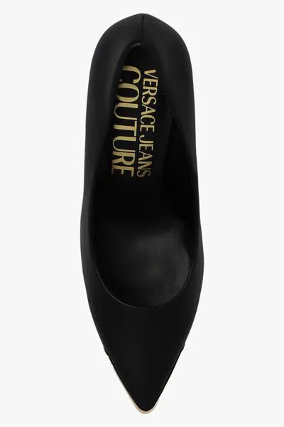 Versace Jeans Couture Black Scarlett Heels In Black