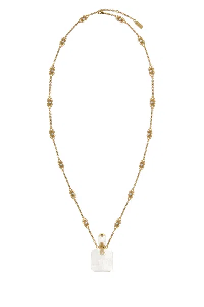 Chloé Crystal-embellished Chain Necklace In Gold