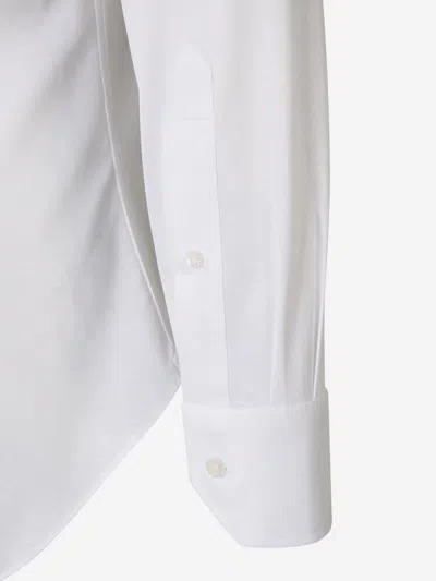 Fray Micro Knit Shirt In White