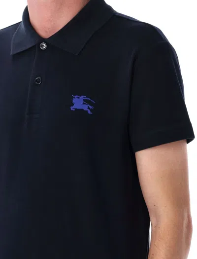 Burberry Black Cotton Clothing T-shirts And Polos In Blue
