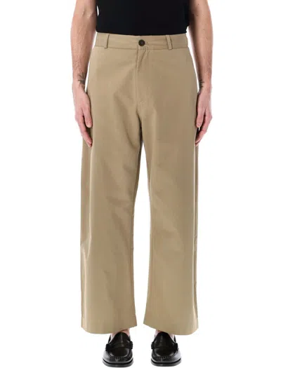 Studio Nicholson Relaxed-fit Chino Pants With Buttoned Pockets In Nude