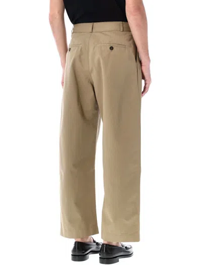 Studio Nicholson Relaxed-fit Chino Pants With Buttoned Pockets In Nude