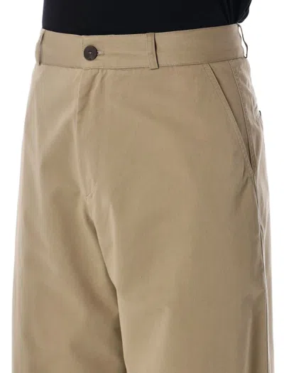 Studio Nicholson Relaxed-fit Chino Pants With Buttoned Pockets In Nude