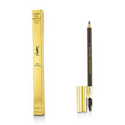 Saint Laurent Ysl / Dessin Des Sourcils Eyebrow Pencil (2) Brun Profond .04 oz (1.3 Ml) In Brown