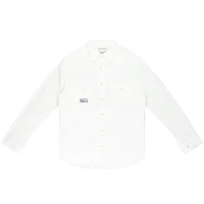 Pre-owned Aimé Leon Dore X New Balance Graphic Trail Button-down 'white' | Men's Size L