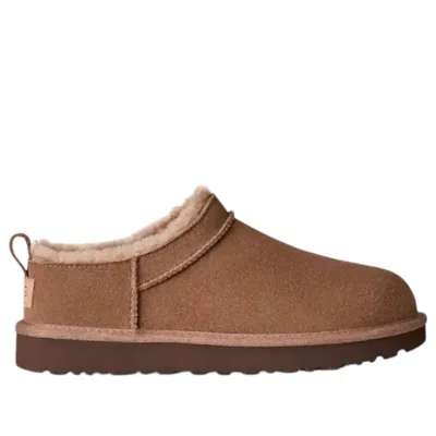 Ugg Womens Mid Brown Classic Micro Suede Boots Eur 37 / 4 Uk In Brown