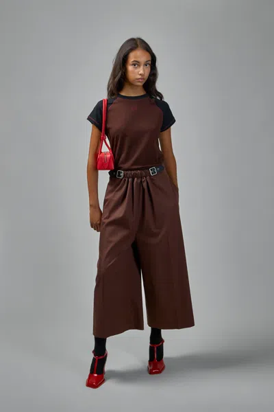 Loewe Slim Fit T-shirt In Cotton Blend In Brown